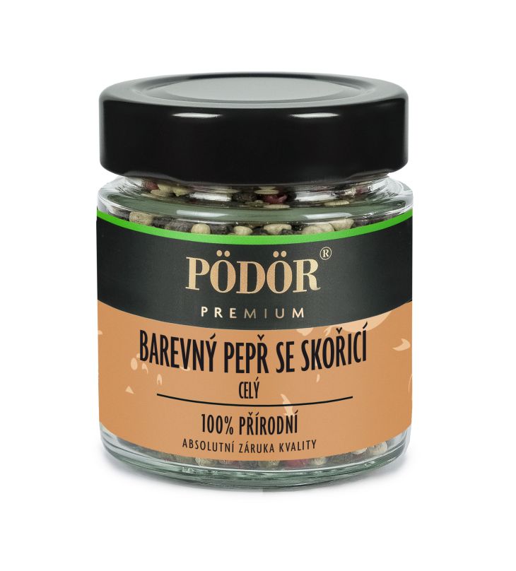 Barevný pepř se skořicí - celý