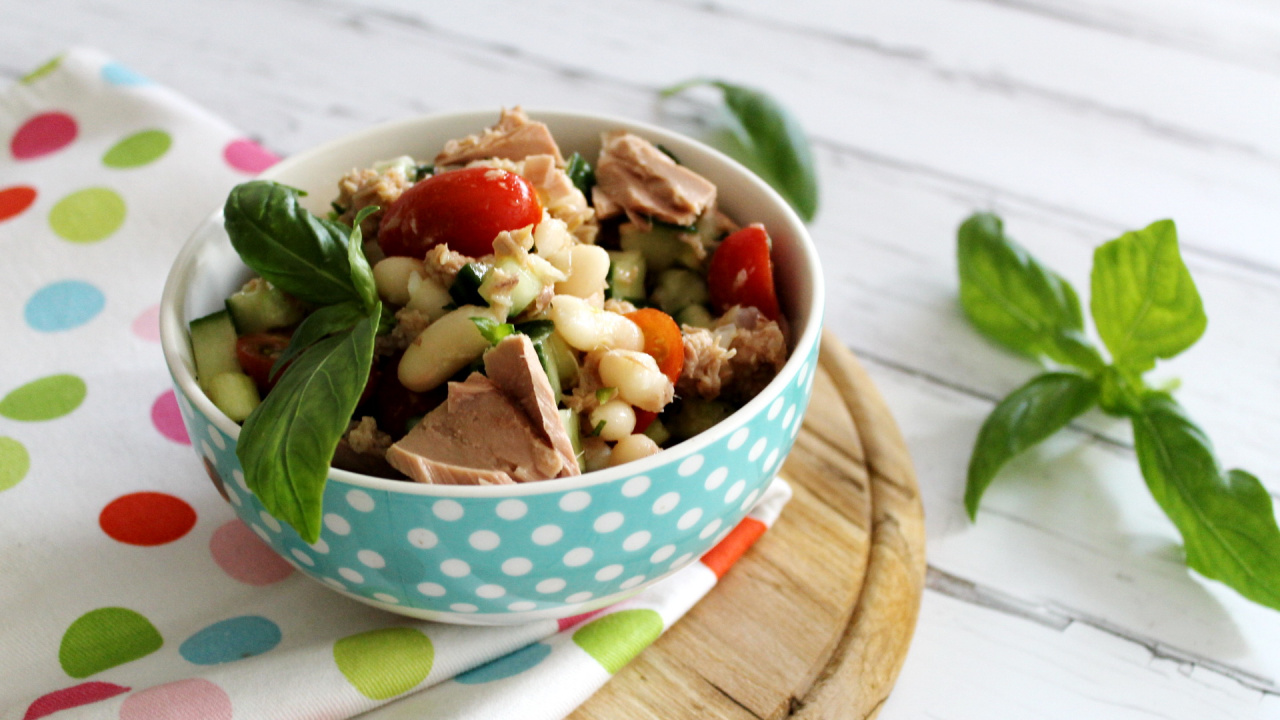 Italienischer Bohnensalat mit Thunfisch - cs