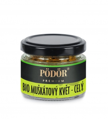 Bio muškátový květ - celý