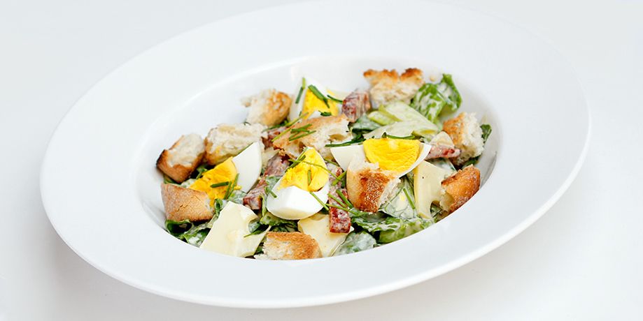 Salat mit Joghurt, Sonnenblumenöl und Leindotteröl - cs