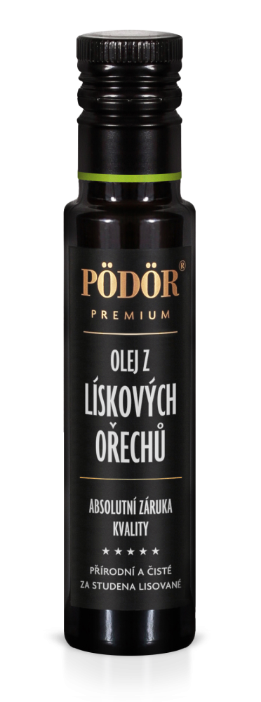 Olej z lískových ořechů Piemonte lisovaný za studena