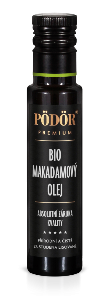 Bio Olej z makadamových ořechů za studena lisovaný