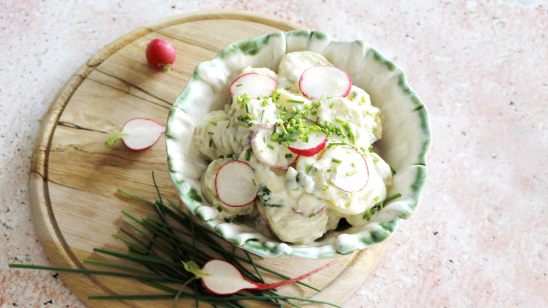 Sommerlicher Kartoffelsalat mit Radieschen - cs