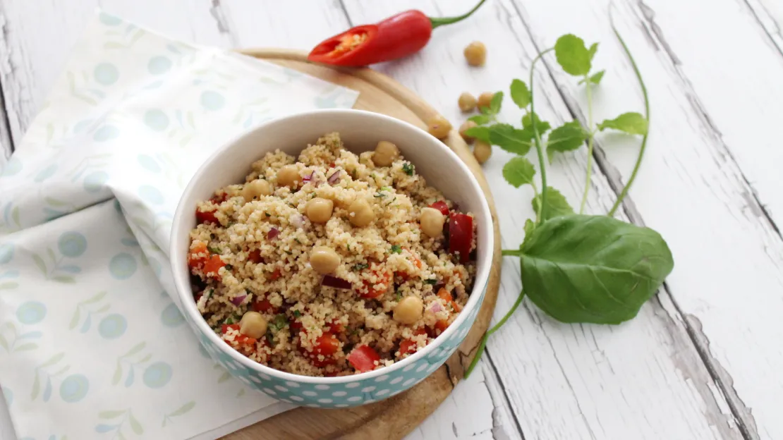 Couscous-Salat mit Kichererbsen - cs