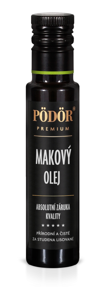 Makový olej za studena lisovaný 