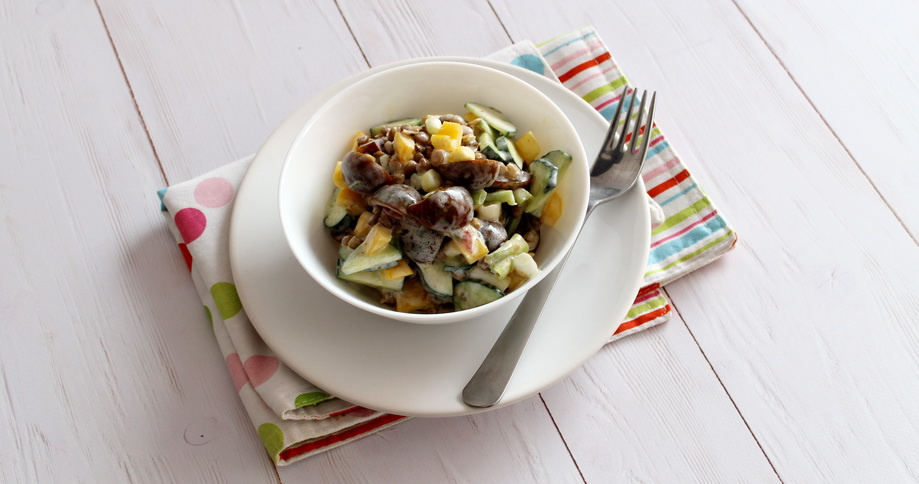 Sommerlicher Linsensalat mit Joghurt - cs