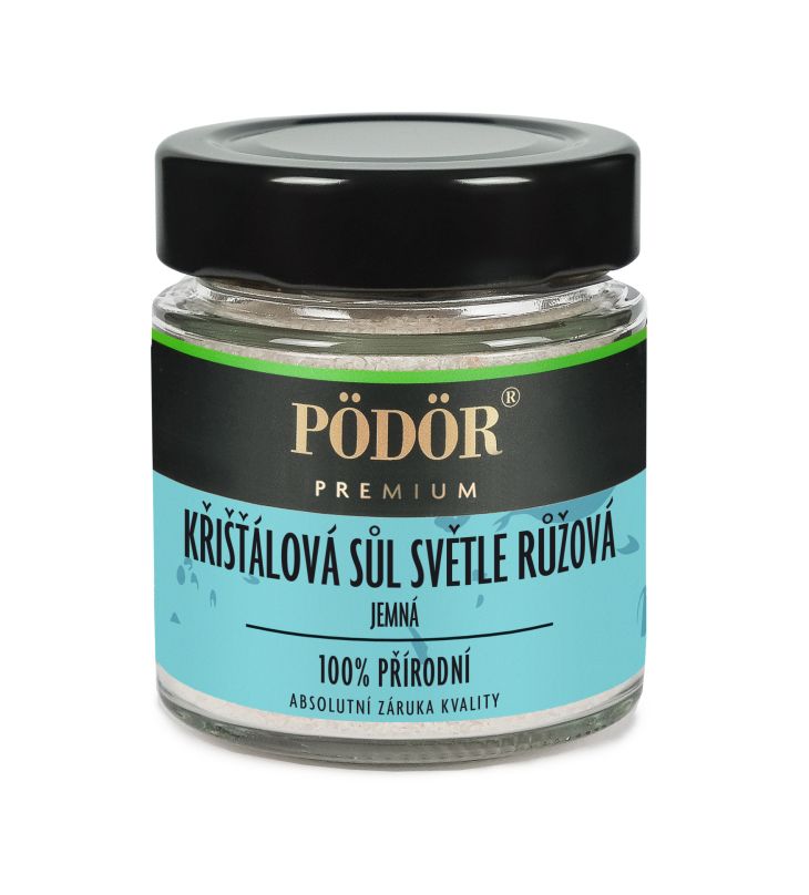 Křišťálová sůl světle růžová jemná