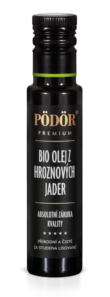 Bio olej z hroznových jader za studena lisovaný