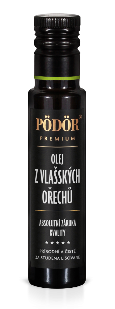 Olej z vlašských ořechů za studena lisovaný