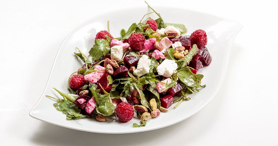 Rote Beete Salat mit Pödör Bio Mariendistelöl und Pödör Himbeerbalsamico - cs