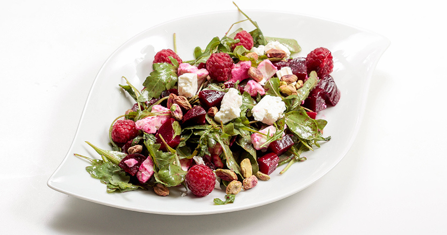 Rote Beete Salat mit Pödör Bio Mariendistelöl und Pödör Himbeerbalsamico - cs